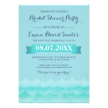 Ocean Waves Beach Bridal Shower Card