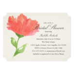 Orange Floral | Bridal Shower Invitation