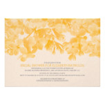 Orange Floral Bridal Shower Invitations