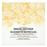 Orange Flowers Bridal Shower Invitations