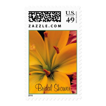 Orange Lily - Bridal Shower Postage