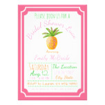 Pineapple Bridal Shower Invitation Pink Breeze