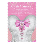 Pink Corset Bridal Shower Card
