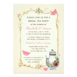 Pink Vintage French Bridal Tea Party Card