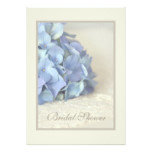 Pretty Blue Hydrangea Bridal Shower Invitations