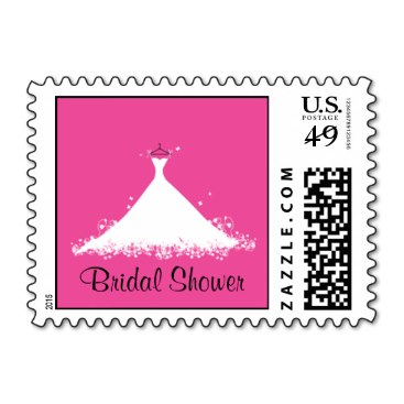 Pretty in Pink Bridal Shower Stamp