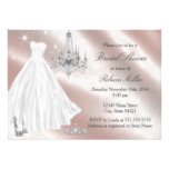 Pretty Wedding Dress Bridal Shower Invite