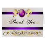 Prince & Princess Purple Jewel Thank You Notecard