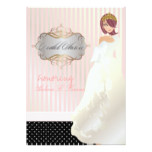Princess   tiara/stripes/polka dots/bridal shower card