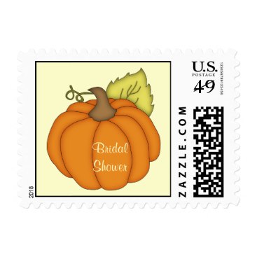 Pumpkin Fall Bridal Shower Postage