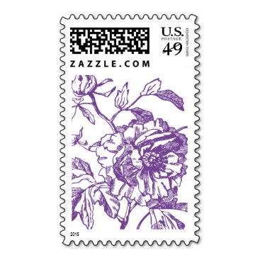 Purple Flower Stamp