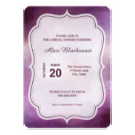 Purple Galaxy Bridal Shower Invitation