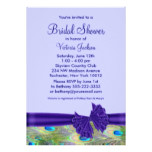 Purple Peacock Bridal Shower Card