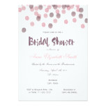 Purple & Pink Confetti Bridal Shower Invitation