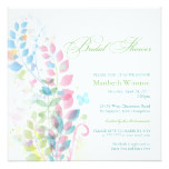 Rainbow floral Bridal Shower Soft Pastels Card