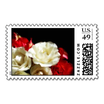 Red Rose Love Stamps- Large Postage