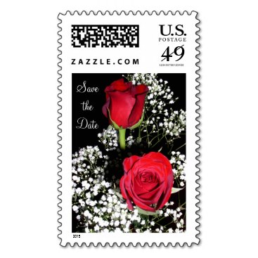 Red Roses Wedding Postage - Large