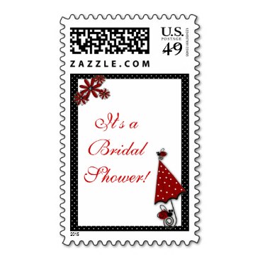 Red Umbrella Ladybug Shower Postage