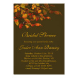 Red, yellow autumn leaves Bridal Shower Invitation