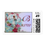 ROMANTICA RSVP MONOGRAM POSTAGE STAMP