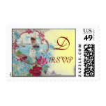 ROMANTICA RSVP MONOGRAM,yellow Postage