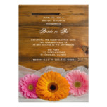 Rustic Daisy Trio Country Bridal Shower Card