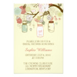Rustic Floral and Mason Jar Bridal Shower Card