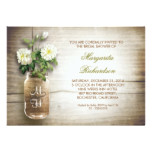 rustic mason jar bridal shower invitations