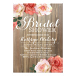 Rustic Roses | Bridal Shower Invitations