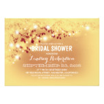 Rustic String Lights Romantic Bridal Shower Card