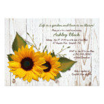Rustic Sunflower Bridal Shower Invitation
