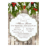 Rustic Winter Woodland Bridal shower Card