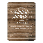 Rustic Wood Bridal Shower Card