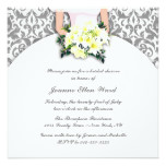 Silver and Yellow Bridal Shower Invitation