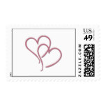 Simply hearts postage stamp