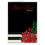 So Red Wedding Floral Card