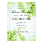 Spring Leaves Garden Floral Bridal Luncheon Card