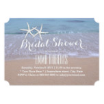 Starfish Beach Theme Bridal Shower Invitations