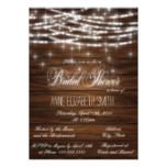 String lights wood Bridal Shower Card