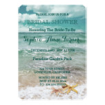 Stylish Beach Starfish Wedding BRIDAL SHOWER Card
