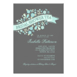 Sweet Flowers Bridal Shower Tea Party Invitation