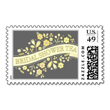 Sweet Flowers Bridal Shower Tea Party Postage