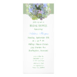Tall Hydrangea Banner Bridal Shower Invitation