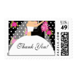 Thank You Bride & Groom Bridal Shower Stamp