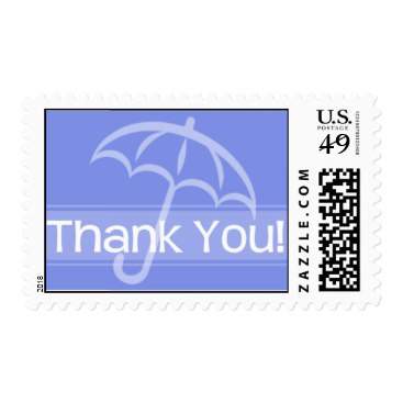 Thank You Postage Blue Umbrella