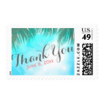 Thank You Stamp Watercolor Floral Summer Beach