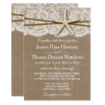 The Rustic Starfish Beach Wedding Collection Card