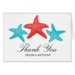 Three Dancing Starfish | Thank You Card