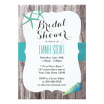 Tiffany Blue Seashells Beach Theme Bridal Shower Card