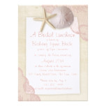 Treasured Beach and Lace Bridal Shower Card